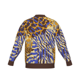 Birds Eye Jacquard Knit Cardigan - Customizable Cotton Blend