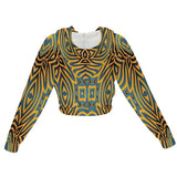 Maka WOMEN'S  African Inspired CHIFFON CROPPED JACKET