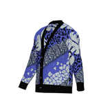 Luxury 'Purple Elephant' Jacquard Knit Cardigan