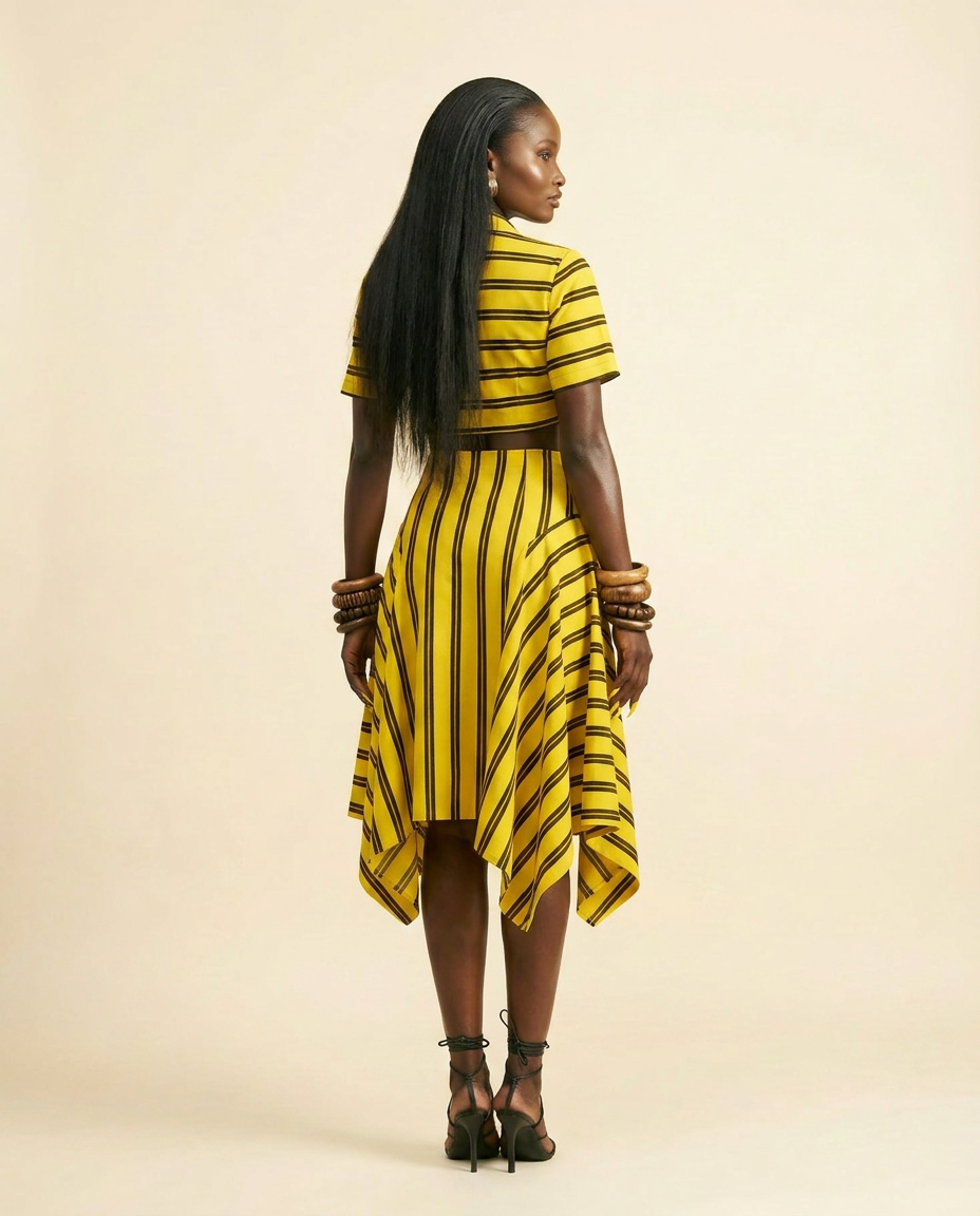 Chic Side-Slit Co-ord Set: Effortless Elegance - back view