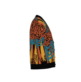 Tiger Print Jacquard Knit Cardigan - Luxe Cotton Blend