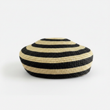 Wanderlust Striped Straw Beret