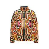 Kene Women's Stand Collar Padded Jacket – All-Over Print
