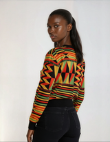 Sawa Women’s African-Inspired Printed Cardigan – Lightweight, Stretch & Stylish