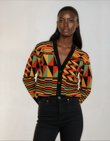 Sawa Women’s African-Inspired Printed Cardigan – Lightweight, Stretch & Stylish