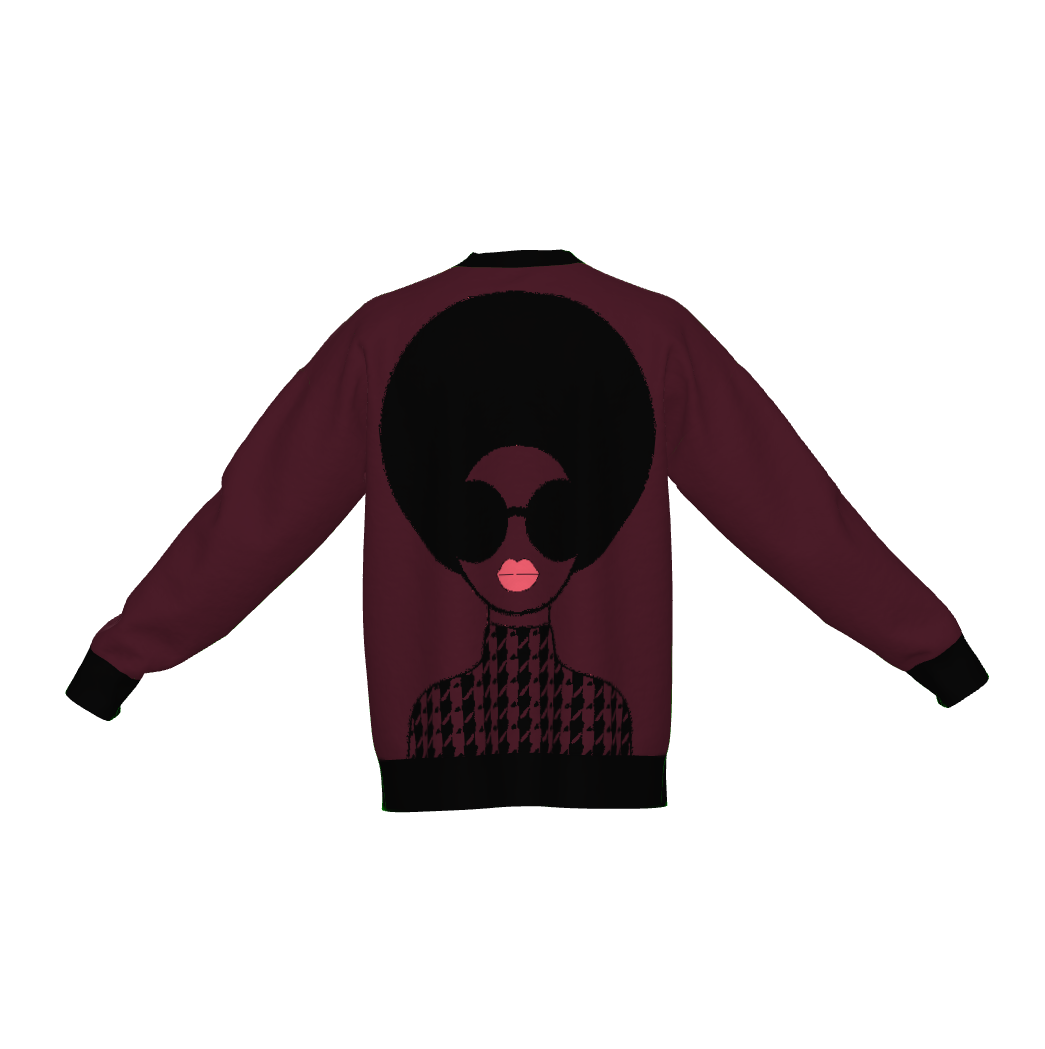 Angi Diva Knit Sweater - Maroon