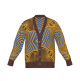 Chiamaka Jacquard Cardigan – Lightweight Knit Sweater