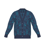 Rue de la Paix Jacquard Knit Cardigan - Versatile Cotton Blend