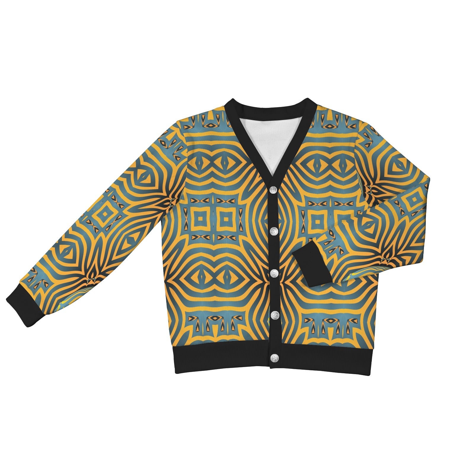 Ada Women’s African-Inspired Printed Cardigan – Lightweight, Stretch & Stylish