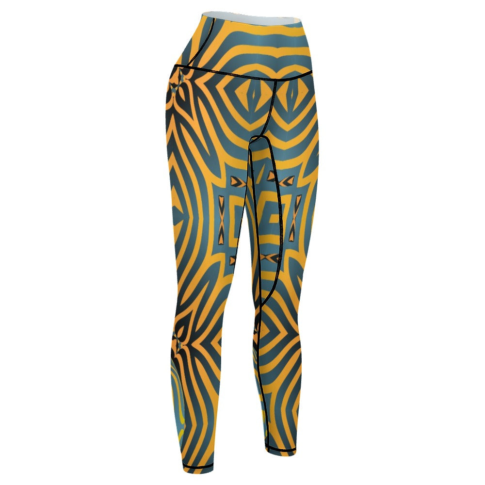 Maka WOMEN'S African Inspired YOGA LEGGINGS