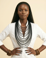 UKEBAY Avant-Garde Rubber Art Pendant Necklace for Women - front-facing view