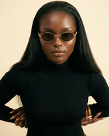 Y2K Vintage Oval Gradient Sunglasses - UV400 Punk Hip Hop Shades - front-facing view