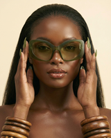 KAMMPT Irregular Oversized Sunglasses - Chic UV400 Gradient Shades - front-facing view
