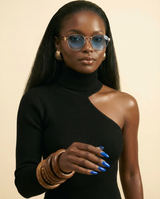 Vintage Round Sunglasses: Luxury Alloy Frame, UV400 Gradient Lenses - front-facing view