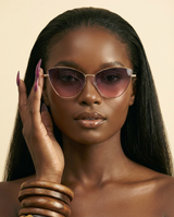 Luxury Vintage Cat Eye Sunglasses - Chic UV400 Designer Eyewear - front-facing view