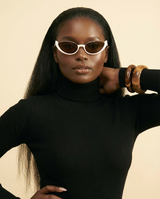 Chic Cat-Eye Gradient Sunglasses | Vintage Designer Shades - front-facing view