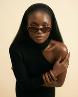 Chic Leopard Oval Sunglasses - UV400 Retro Women's Eyewear - front-facing view