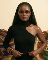 Chic Oversized Pilot Sunglasses - UV400 Gradient & Anti-Reflective - front-facing view