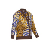 Birds Eye Jacquard Knit Cardigan - Customizable Cotton Blend