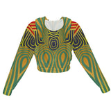 Zeya WOMEN'S  African Inspired CHIFFON CROPPED JACKET