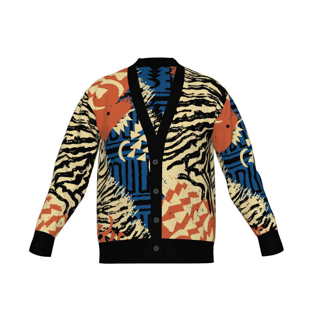 Rue de Rivoli Jacquard Knit Cardigan - Bespoke Artistry