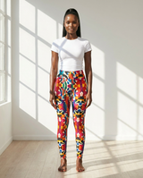 Luxury High-Waist Yoga Leggings – Sustainable Stretch & Comfort - front view