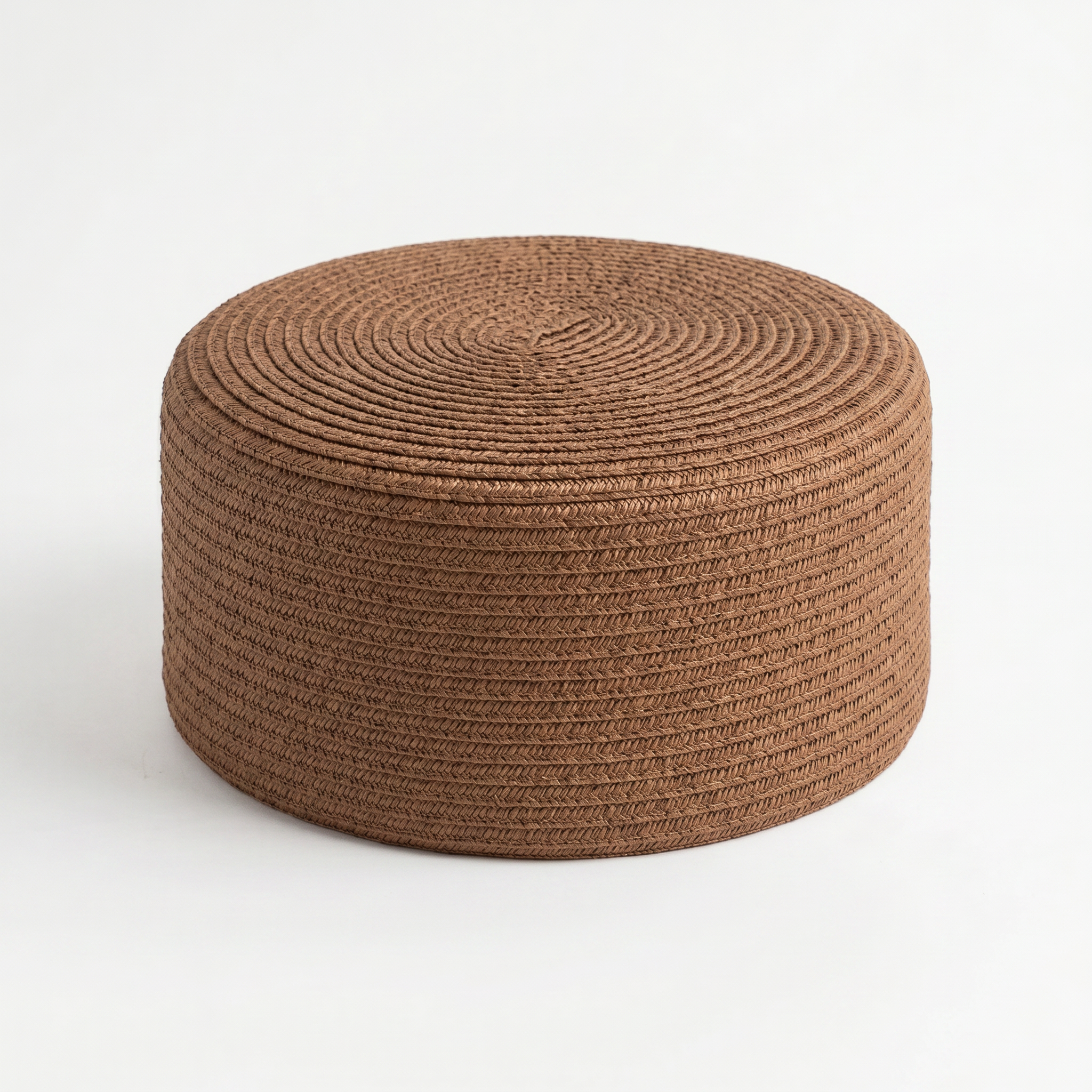 Grounded Straw Flat Pill Box Hat