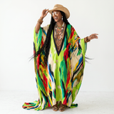 [Pre Order] Umuibe Adire Kaftan: Deep V Version
