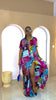 Caftan en soie Ankara Adaora