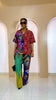 Conjunto de patchwork de camisa y pantalón Umunna