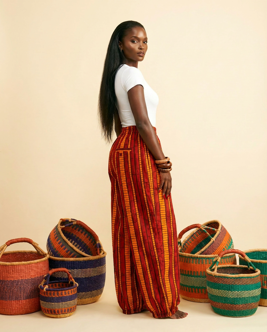Ikedi High-Waisted Silk Crepe De Chine Midi Skirt - side view