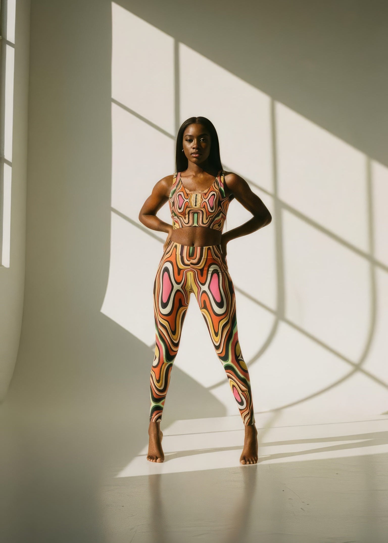 Kene WOMEN'S African Inspired YOGA LEGGINGS