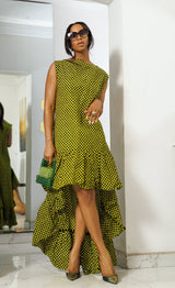 Vestido con volantes Agulu