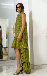 Vestido con volantes Agulu