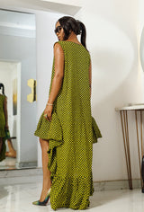 Vestido con volantes Agulu