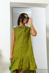 Vestido con volantes Agulu
